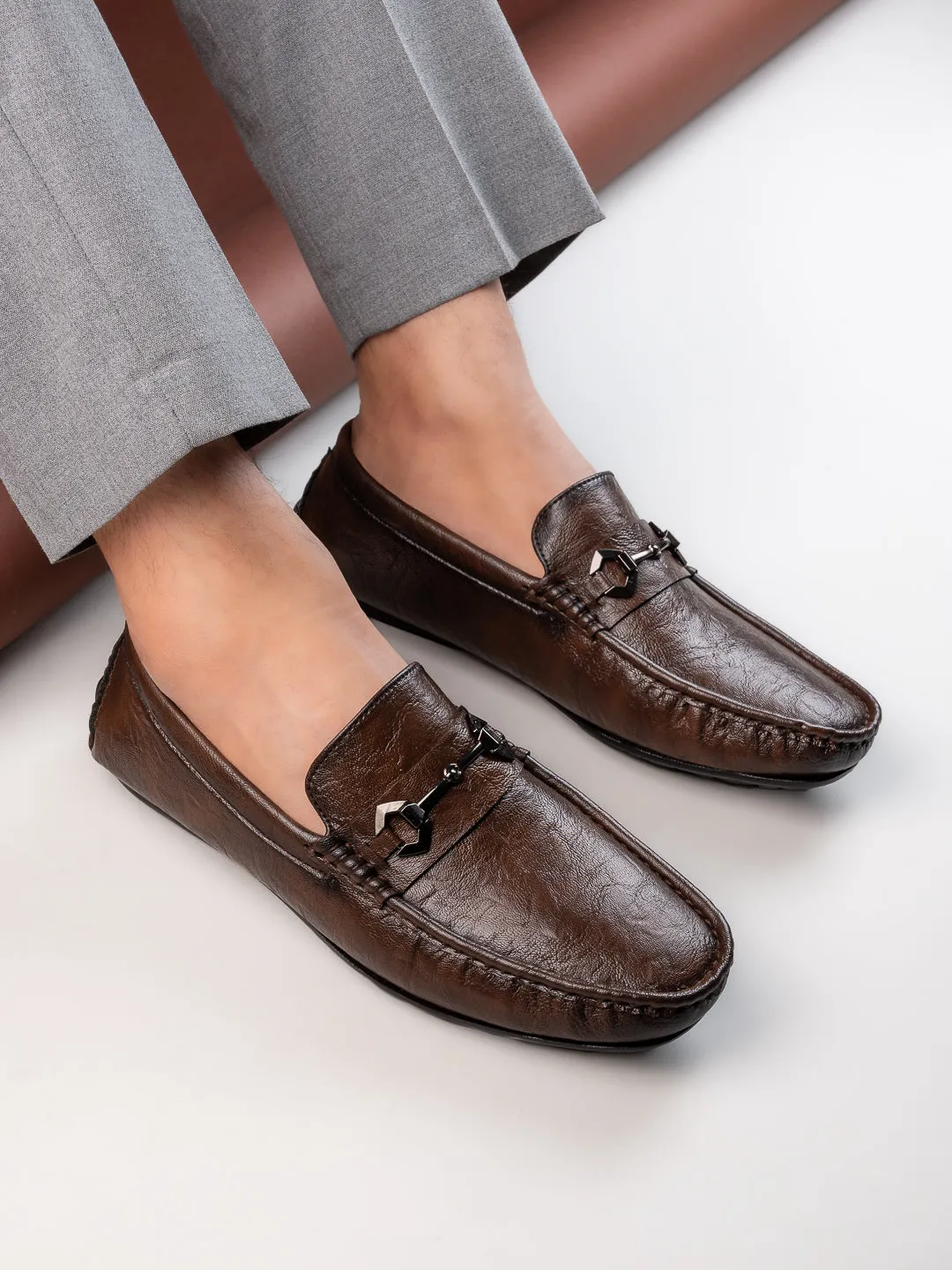 Hydes N Hues Men Tan Loafers
