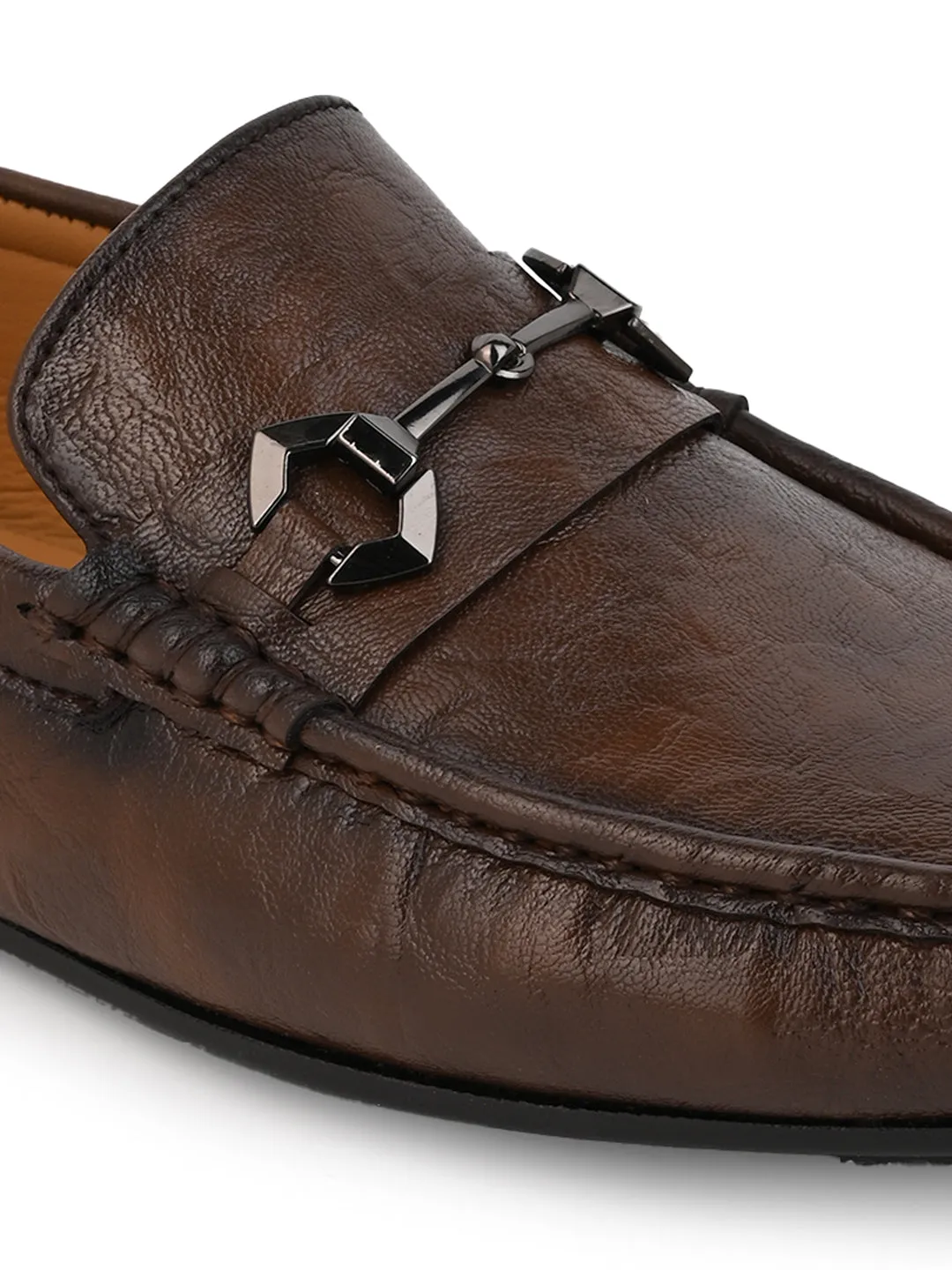Hydes N Hues Men Tan Loafers