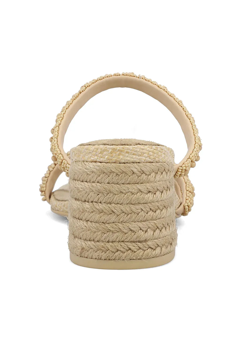 Inara Natural Beaded Sandal