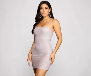 Issa Celebration Stylish Glitter Mini Dress