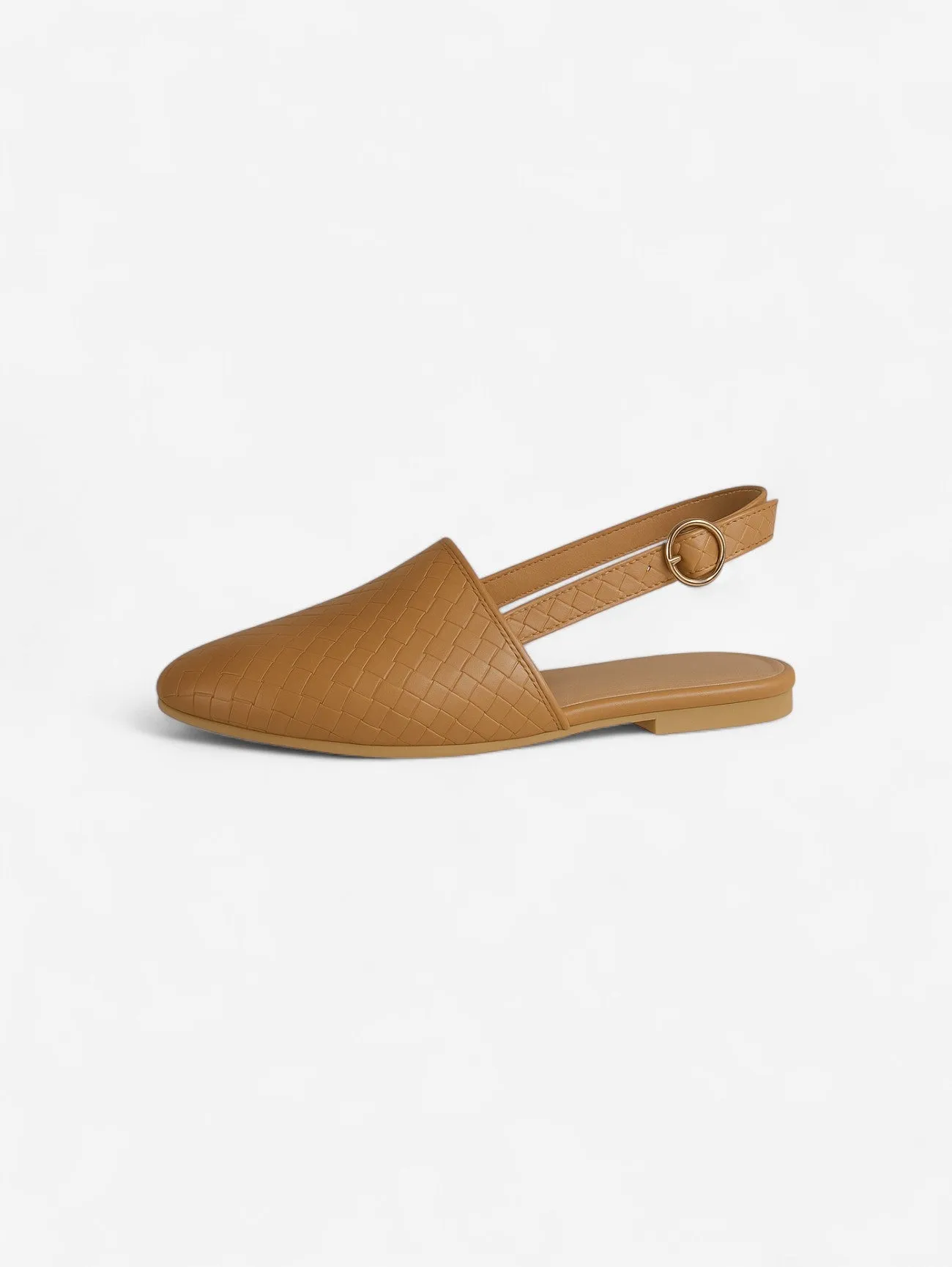 Jada | Women's Casual Woven Pointed Toe Slip On Flat Sandals