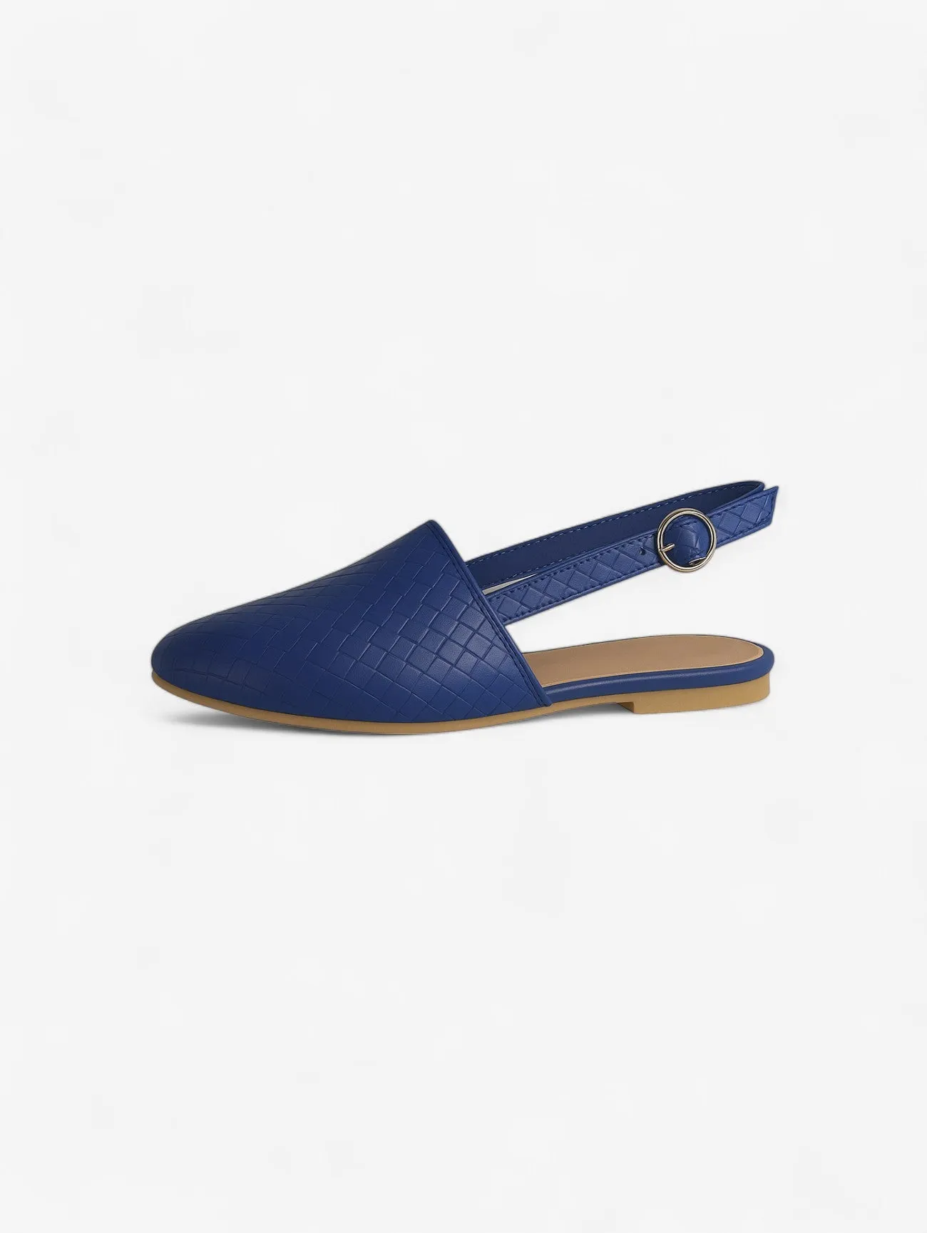 Jada | Women's Casual Woven Pointed Toe Slip On Flat Sandals