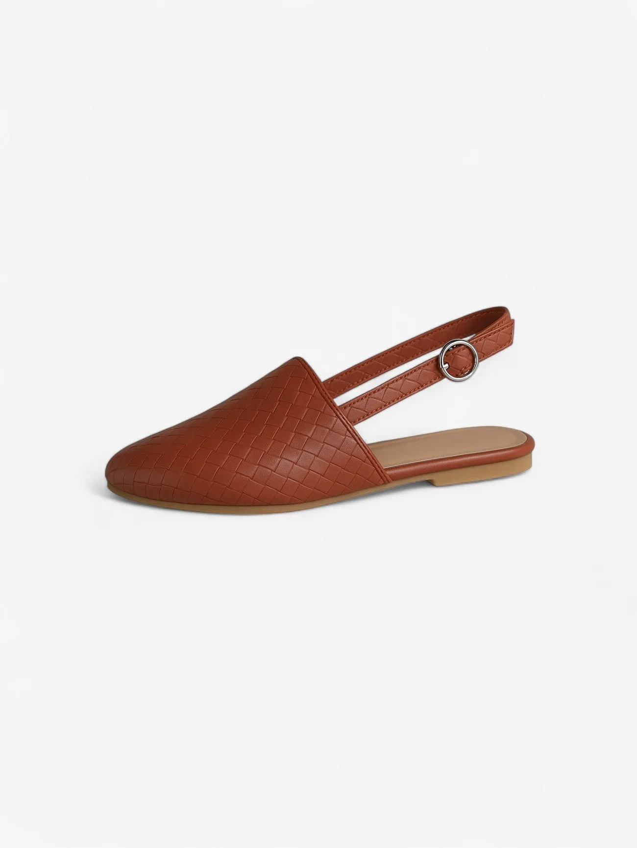 Jada | Women's Casual Woven Pointed Toe Slip On Flat Sandals