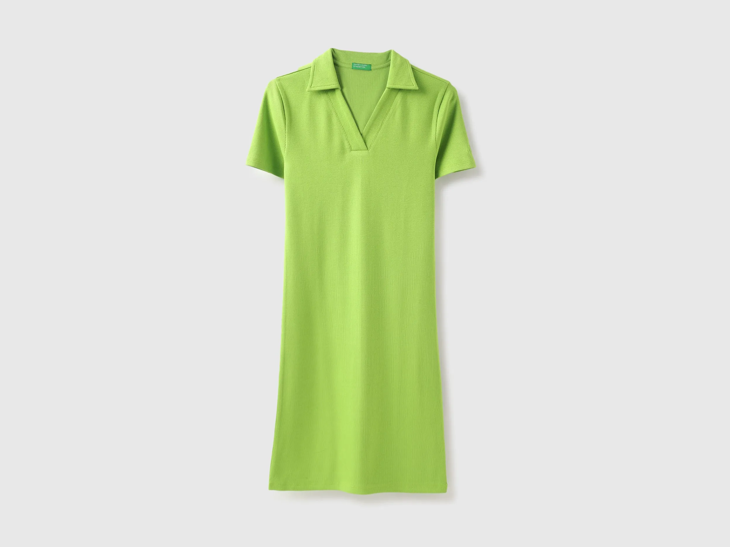 Johny Collar Ribbed Dress