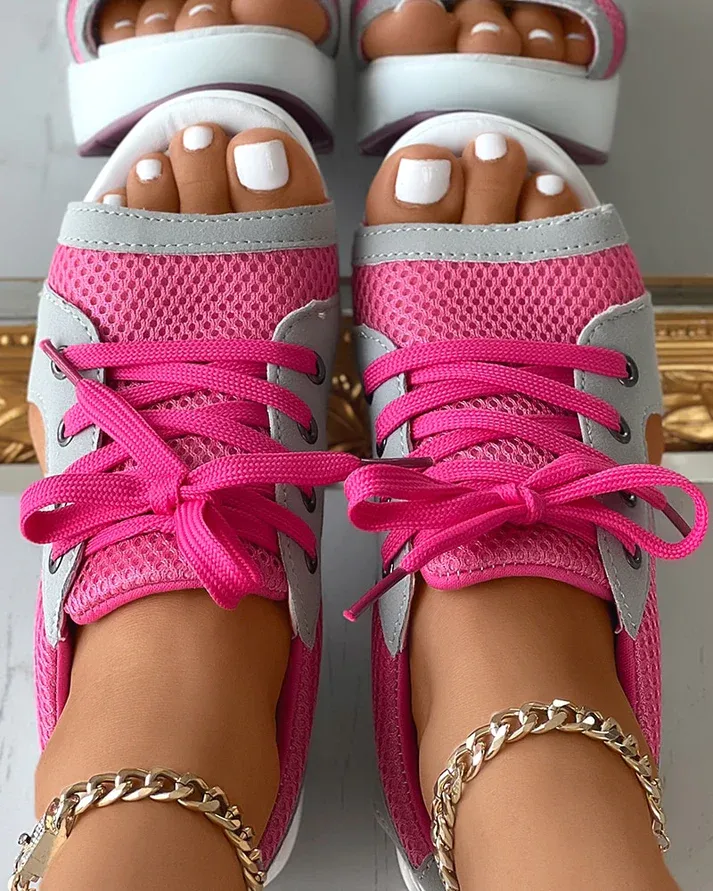 Juno - Sporty Sneaker Wedge Sandal