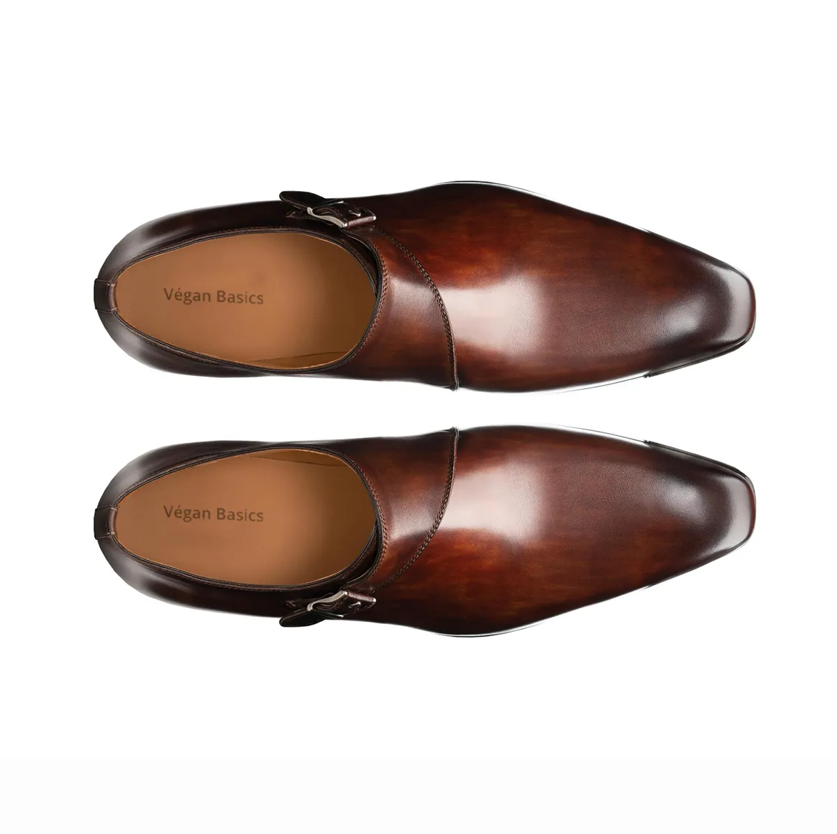 Kello Brown Single Strap Monk Shoes