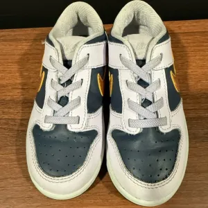 Kids' Nike Dunks Navy and White Sneakers