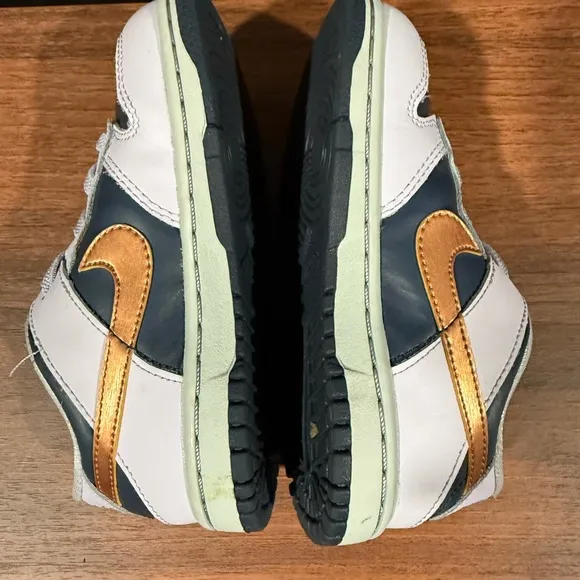 Kids' Nike Dunks Navy and White Sneakers