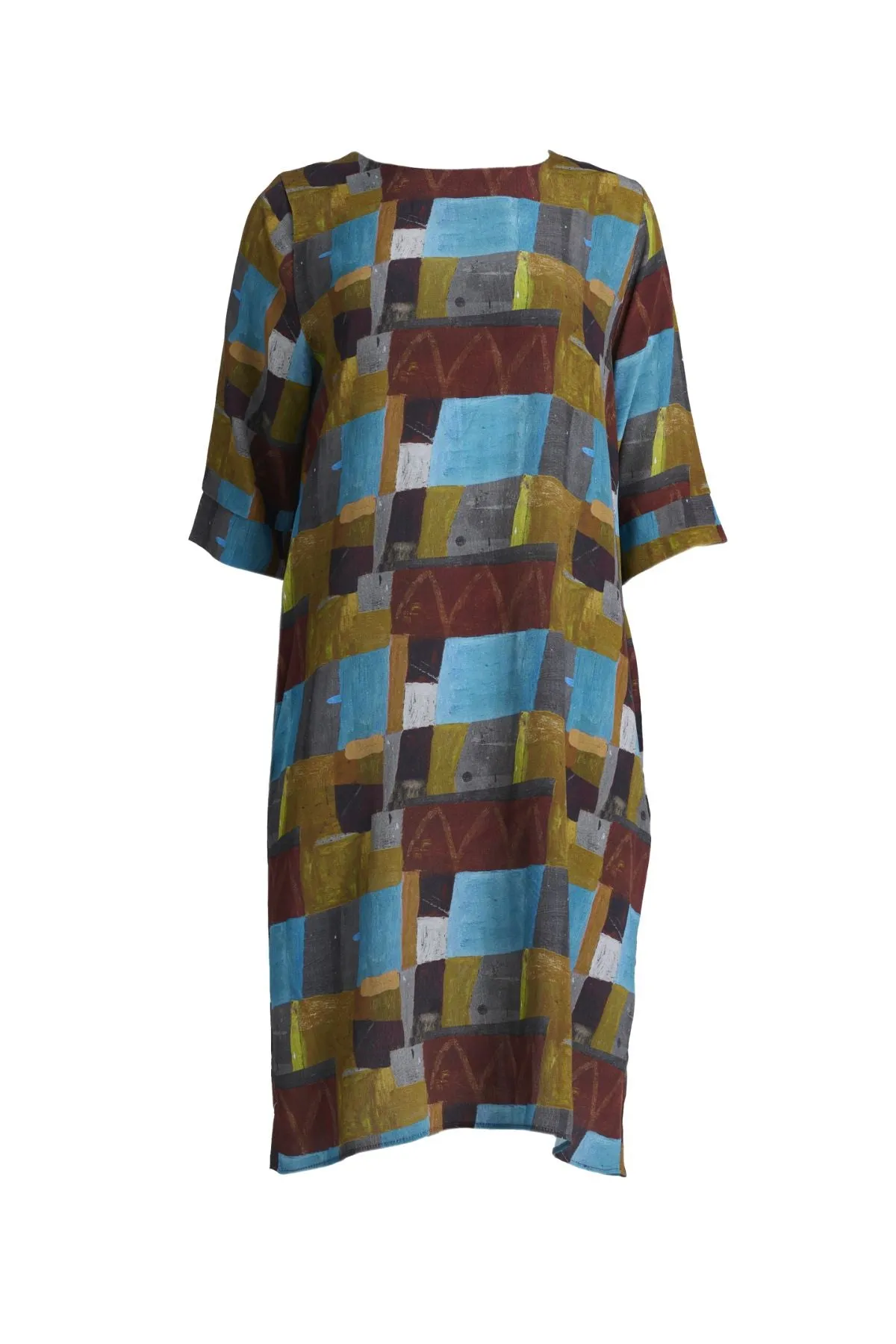Kismet Sencillo Dress Azure in Viscose