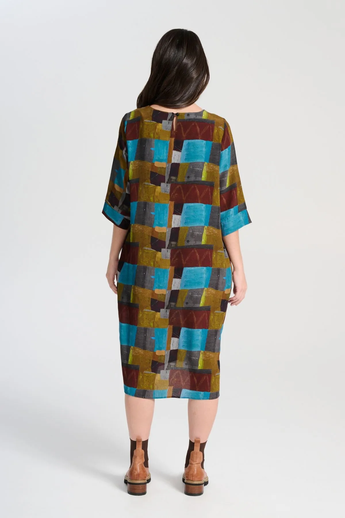 Kismet Sencillo Dress Azure in Viscose
