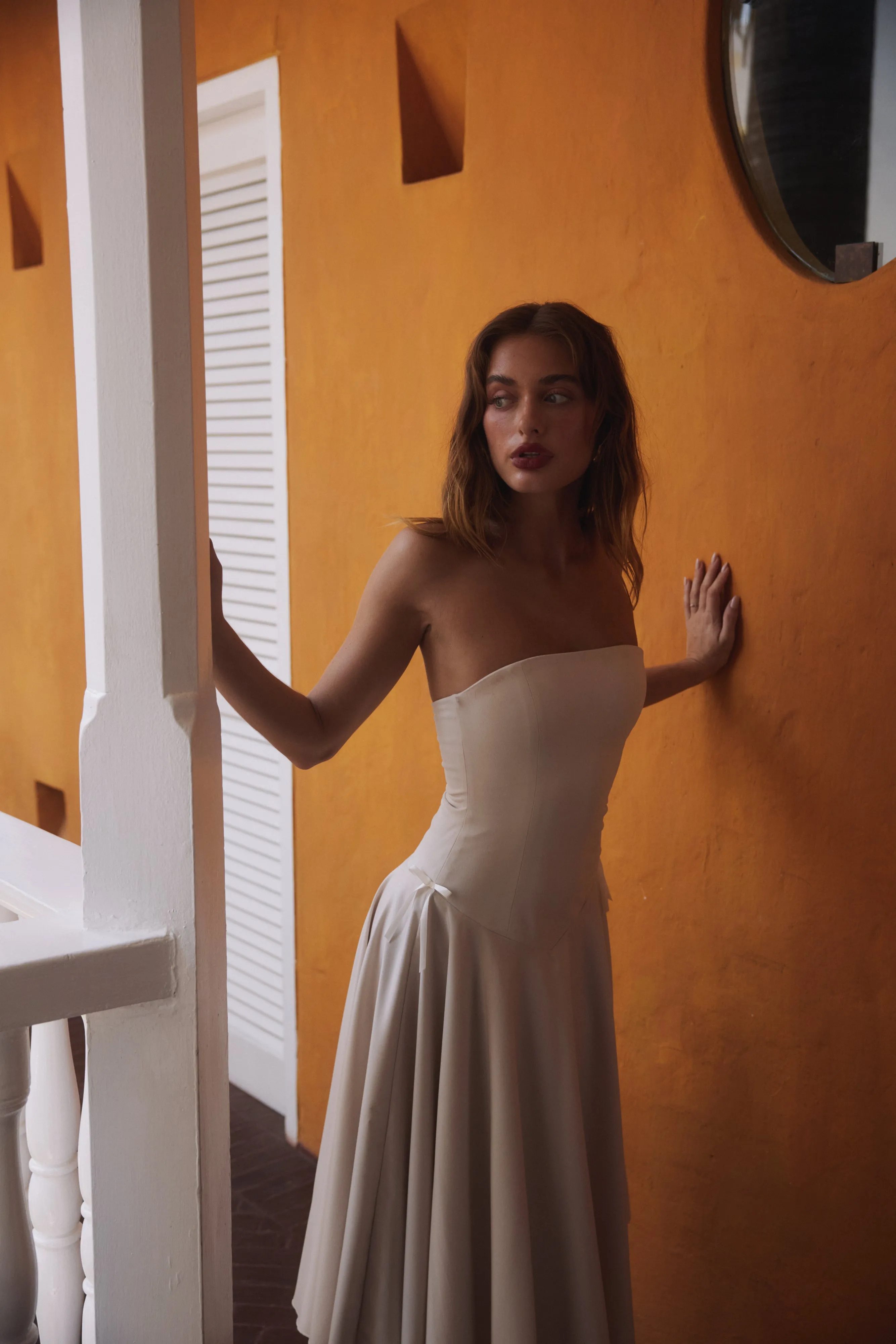 Kittie Maxi Dress in Ivory