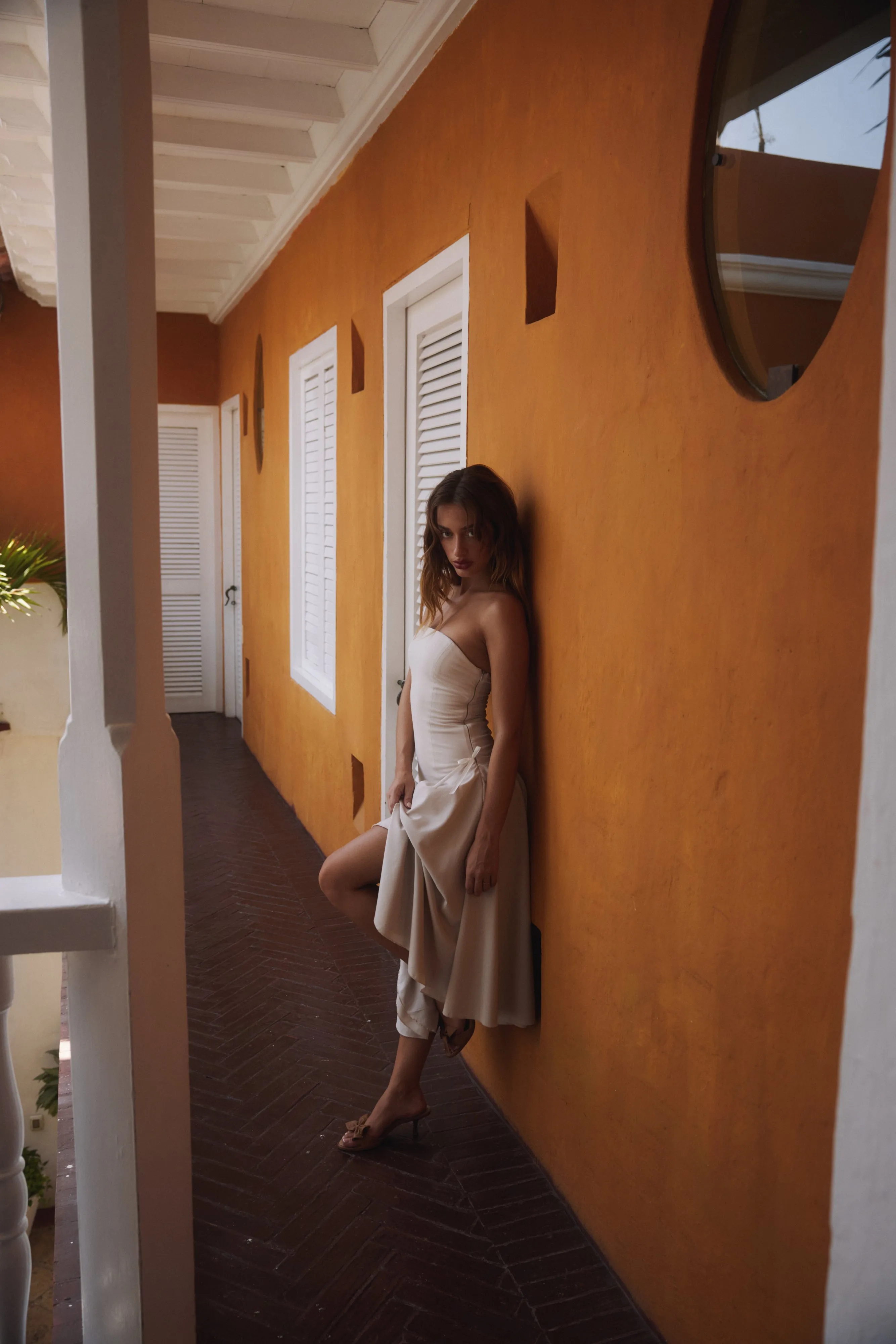 Kittie Maxi Dress in Ivory
