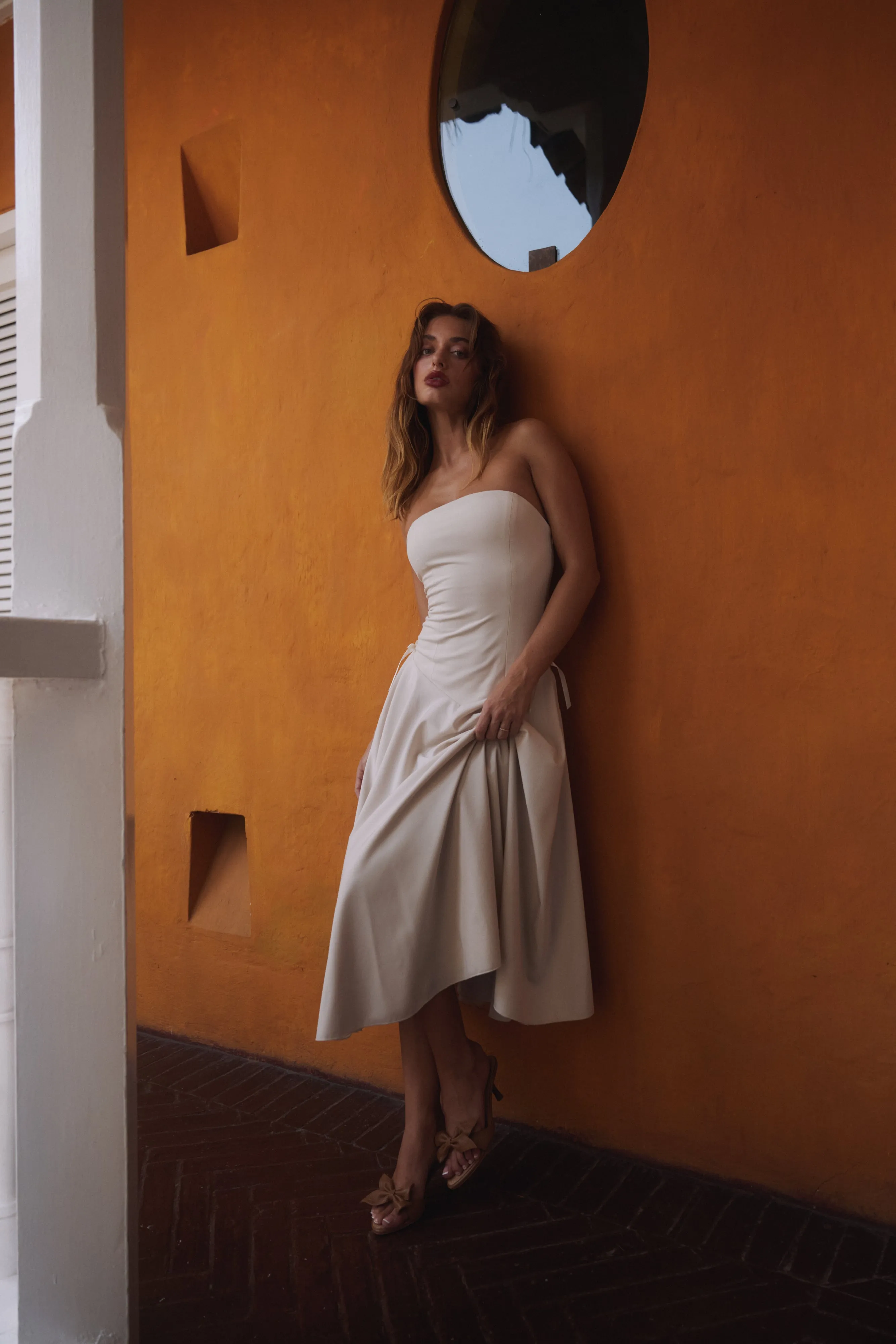 Kittie Maxi Dress in Ivory