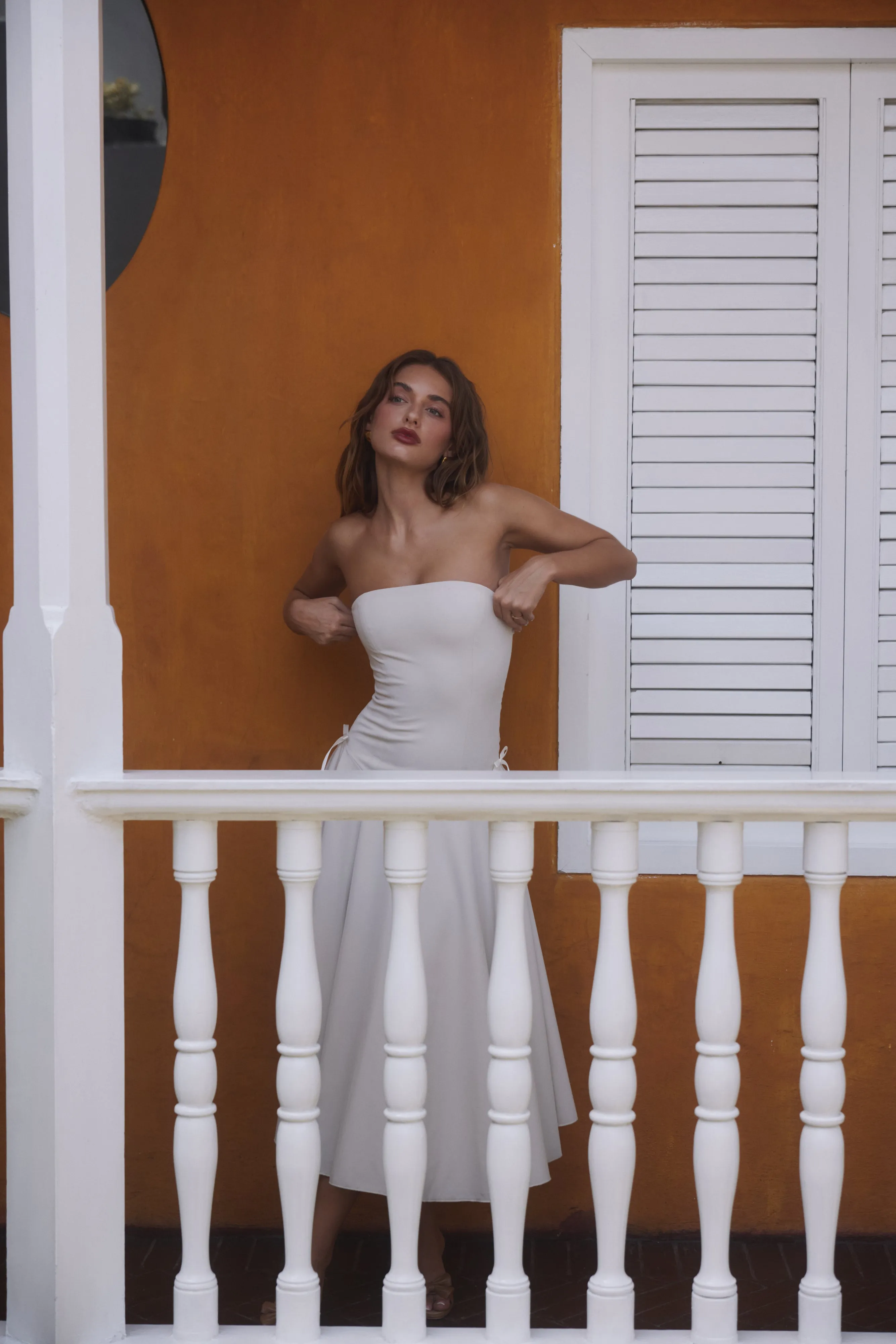 Kittie Maxi Dress in Ivory