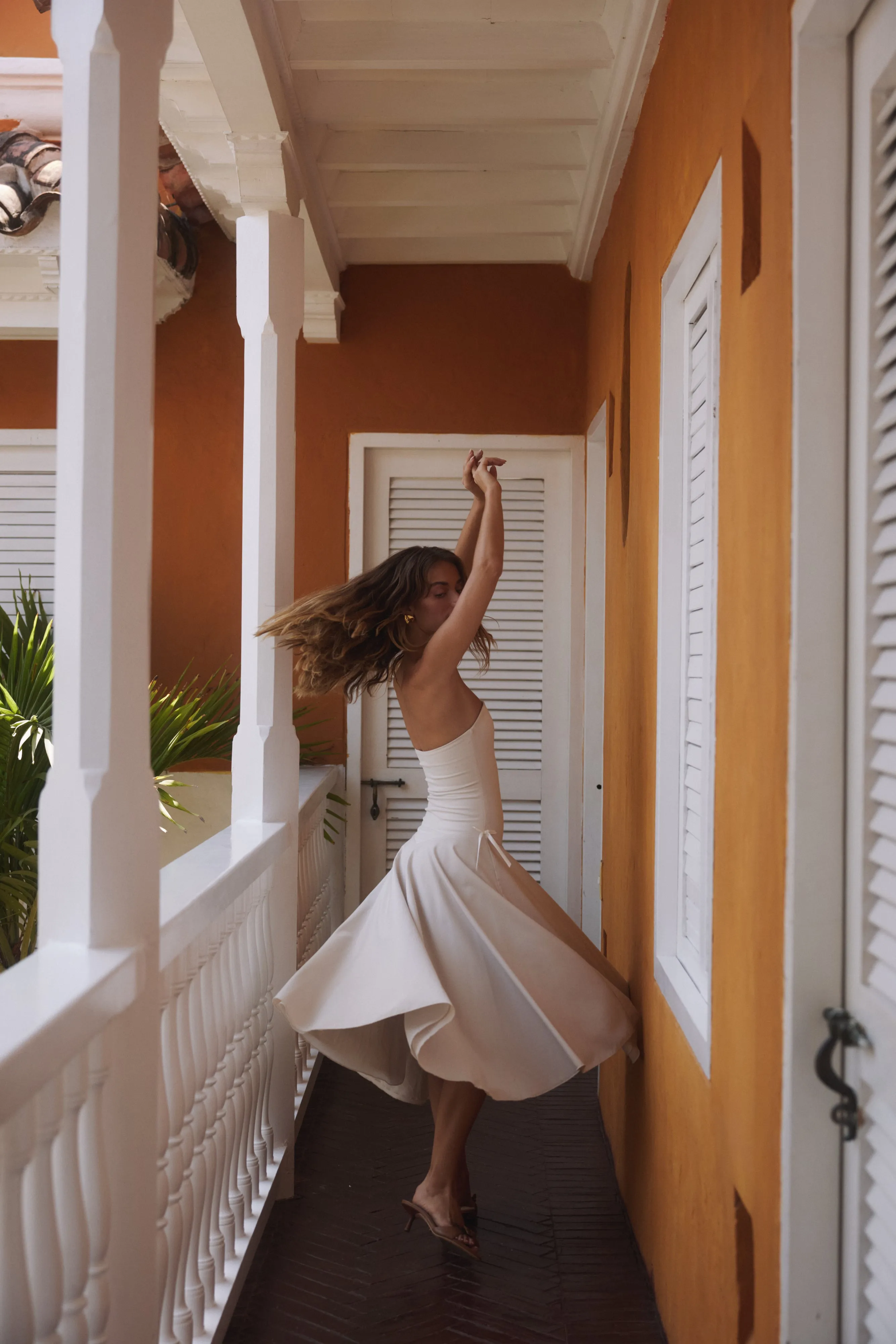 Kittie Maxi Dress in Ivory