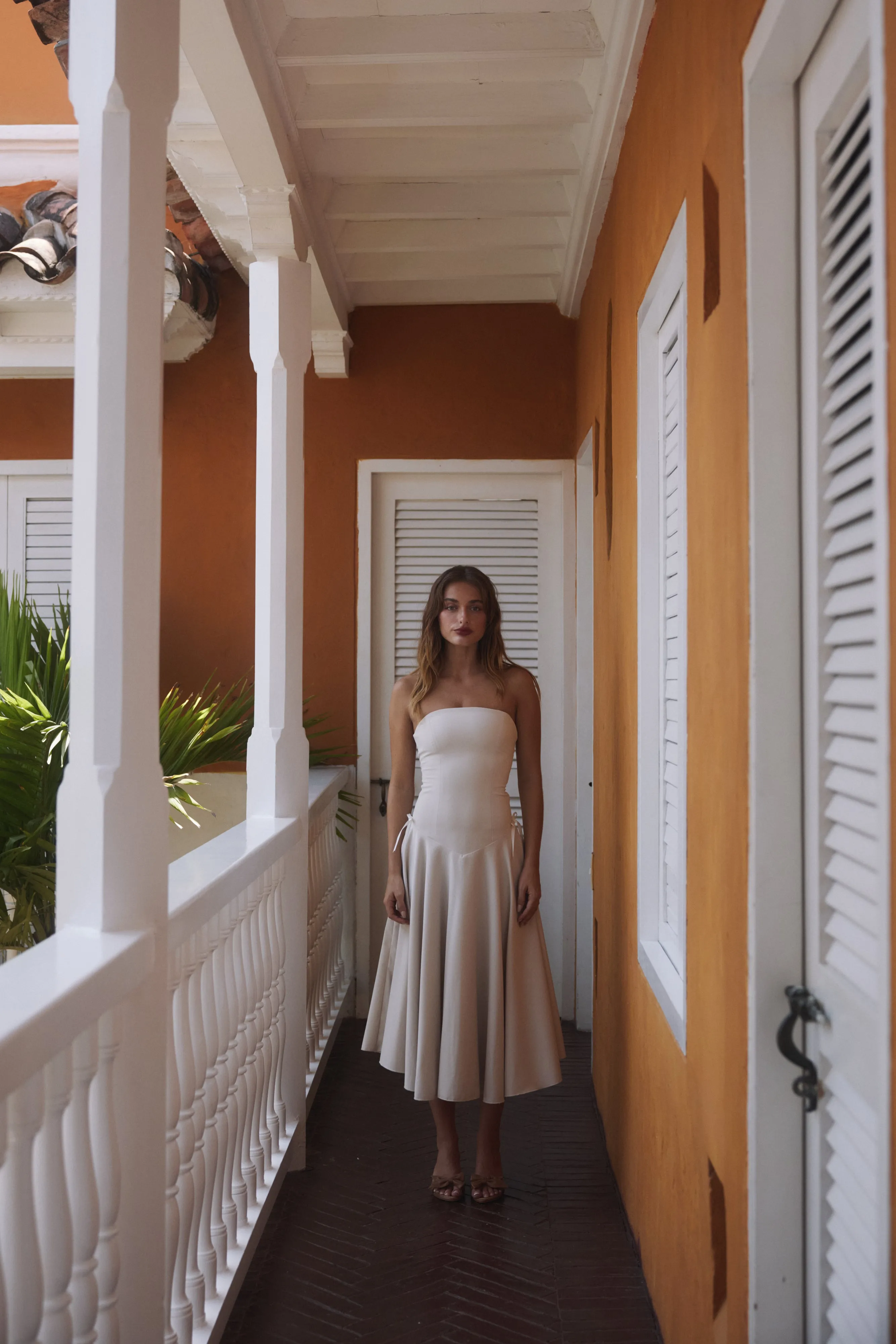 Kittie Maxi Dress in Ivory