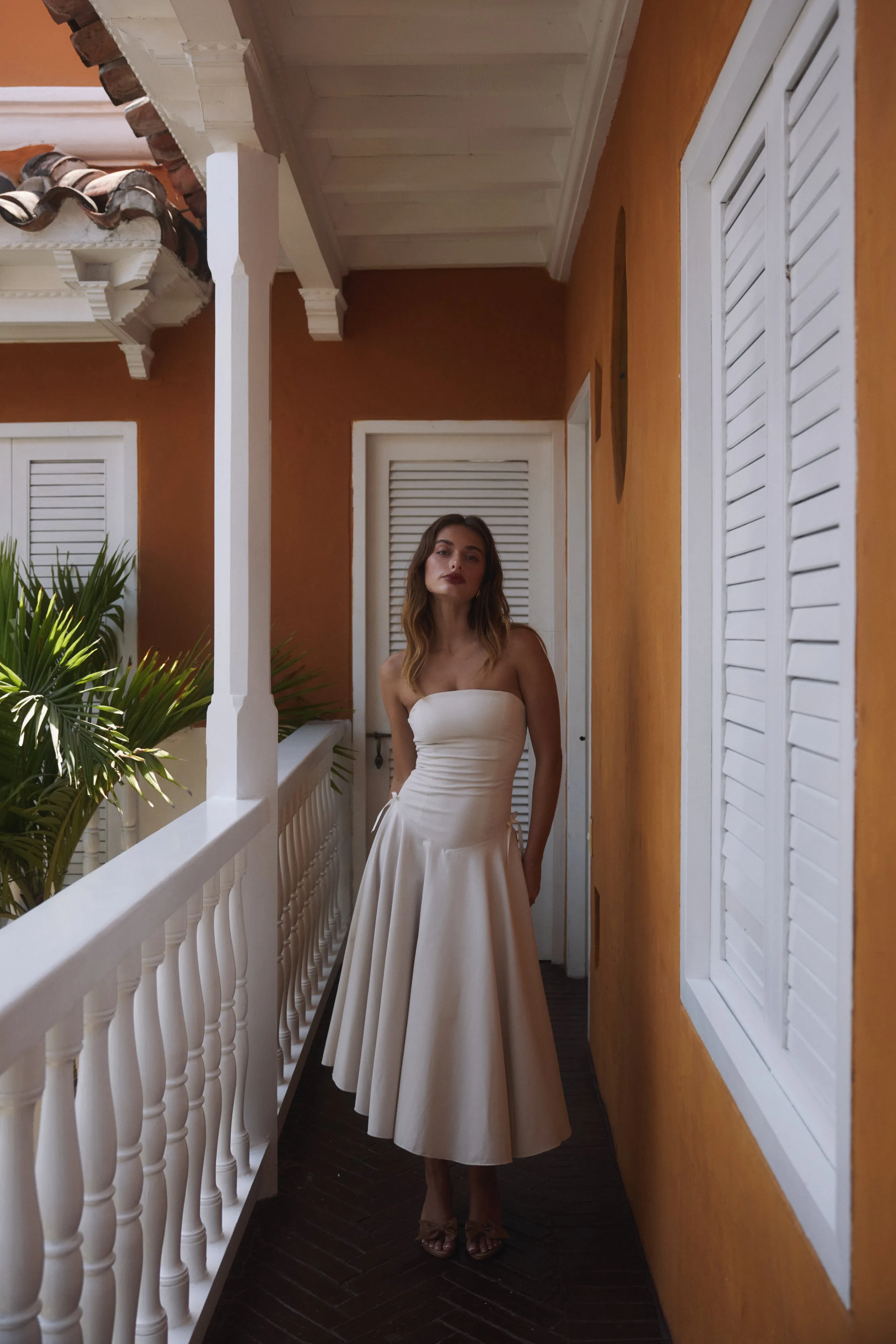 Kittie Maxi Dress in Ivory