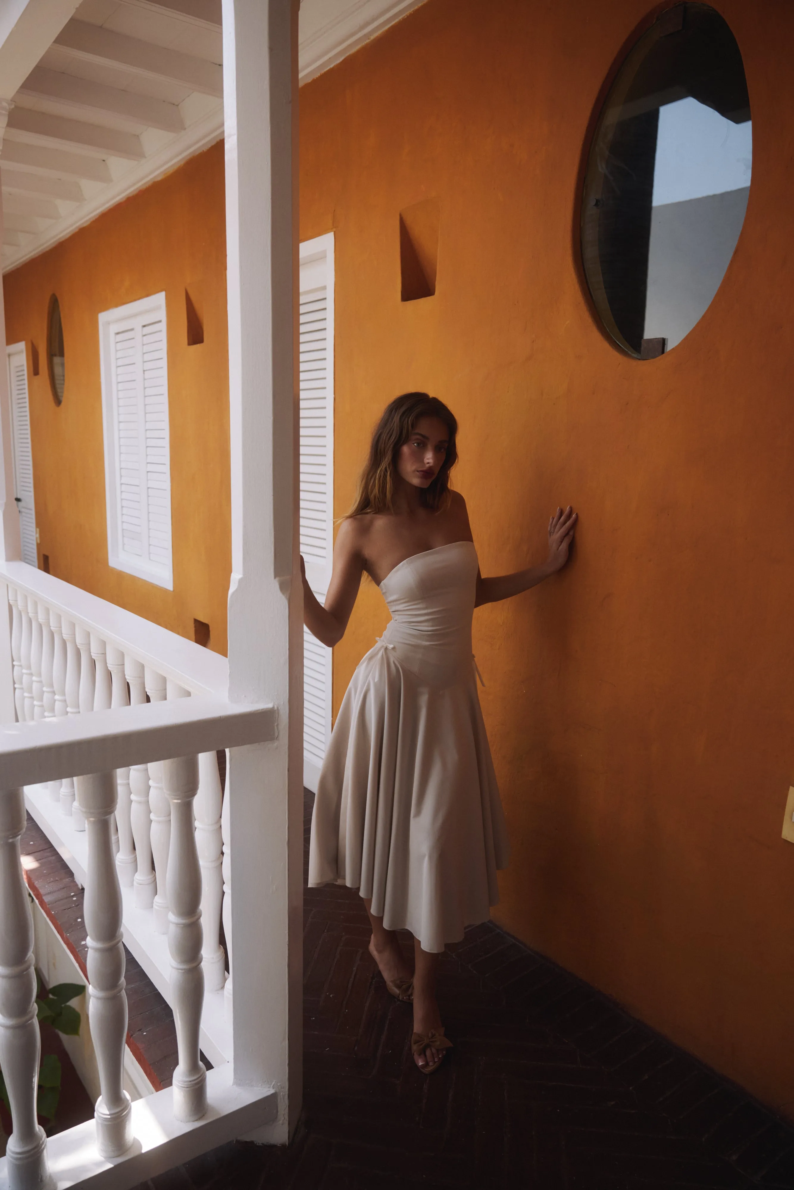 Kittie Maxi Dress in Ivory