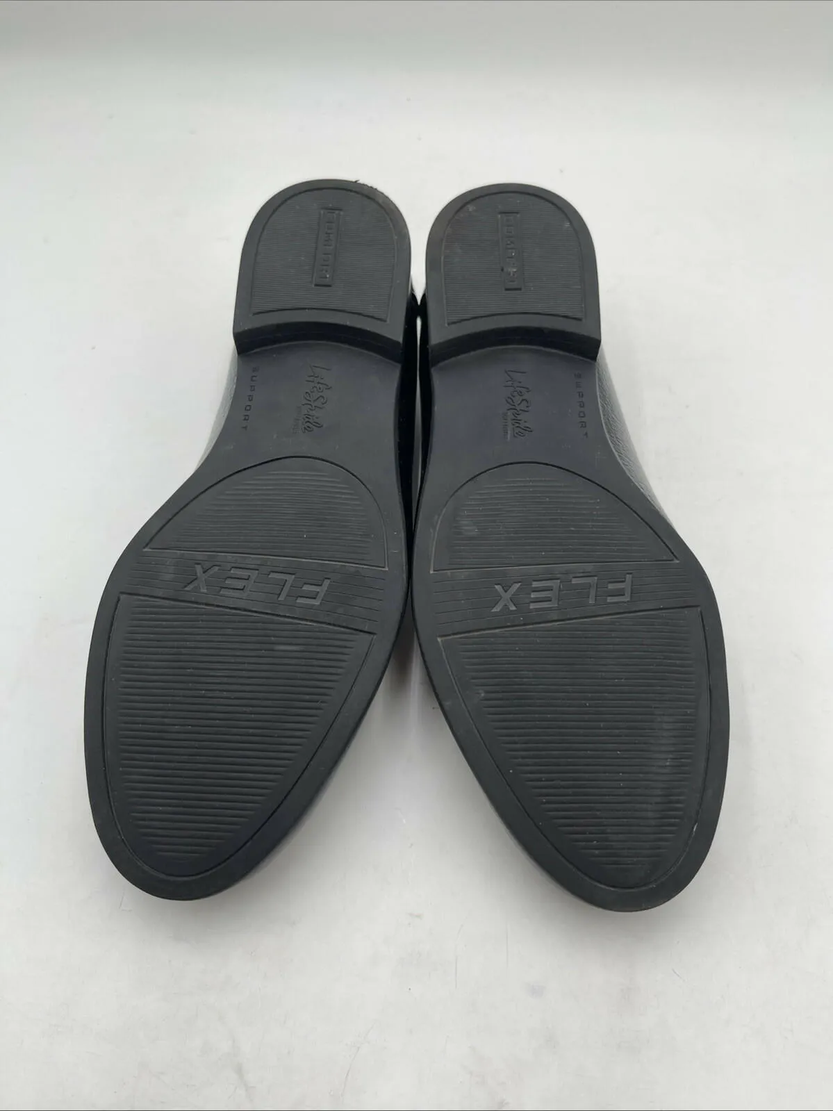 LifeStride Women's Madison Loafers Black Size 8W - Very Good