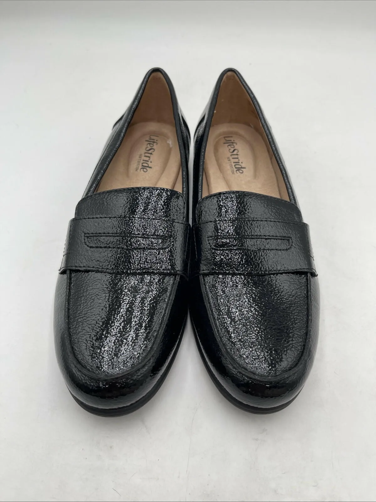 LifeStride Women's Madison Loafers Black Size 8W - Very Good