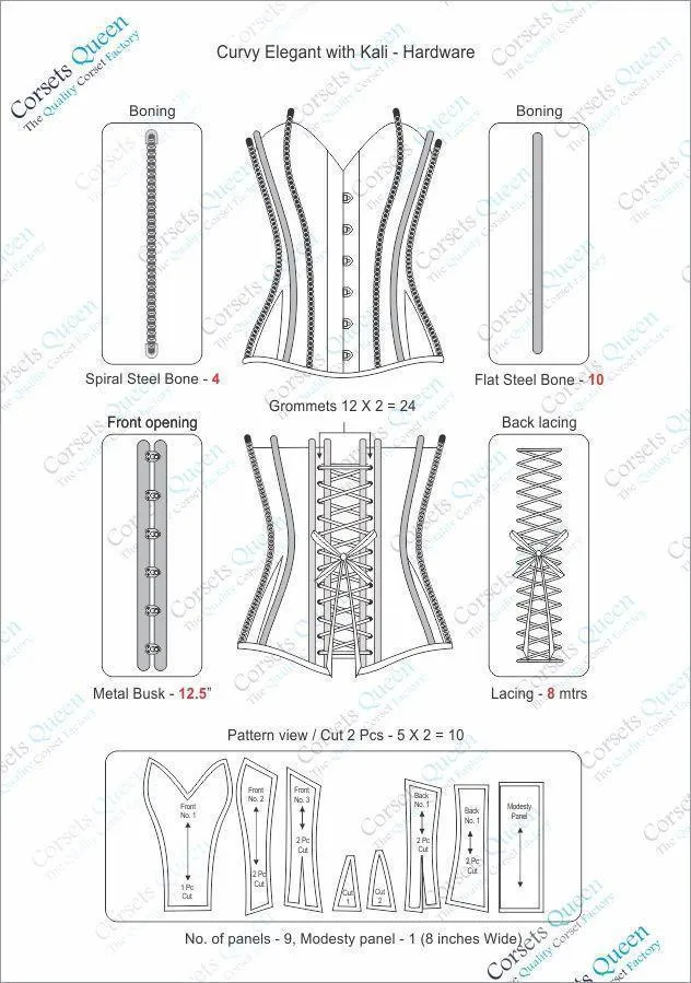 Linda Steampunk Overbust Corset