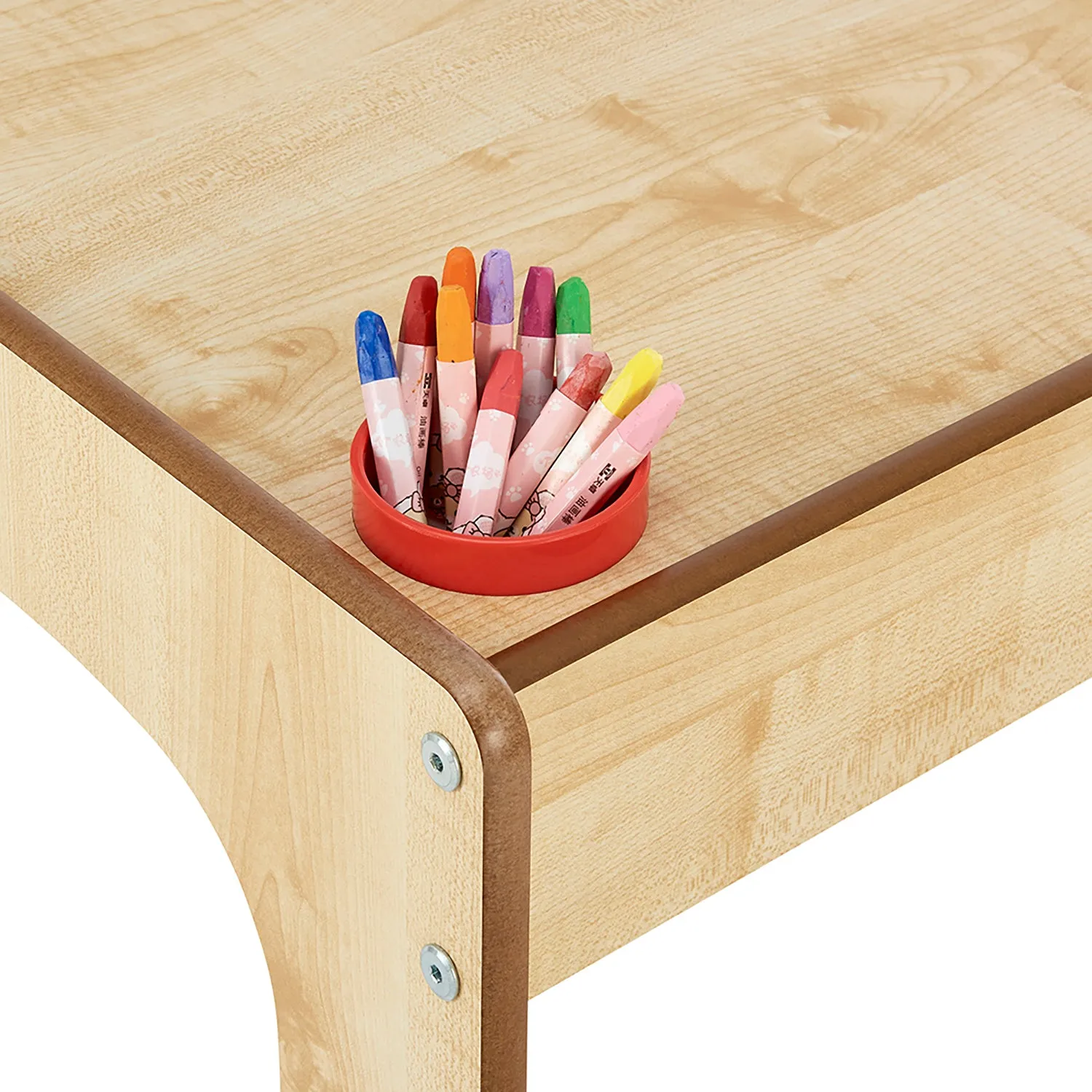 Little Helper Wooden Toddler Table and Chair for Arts, Crafts & Mealtimes | Natural Finish