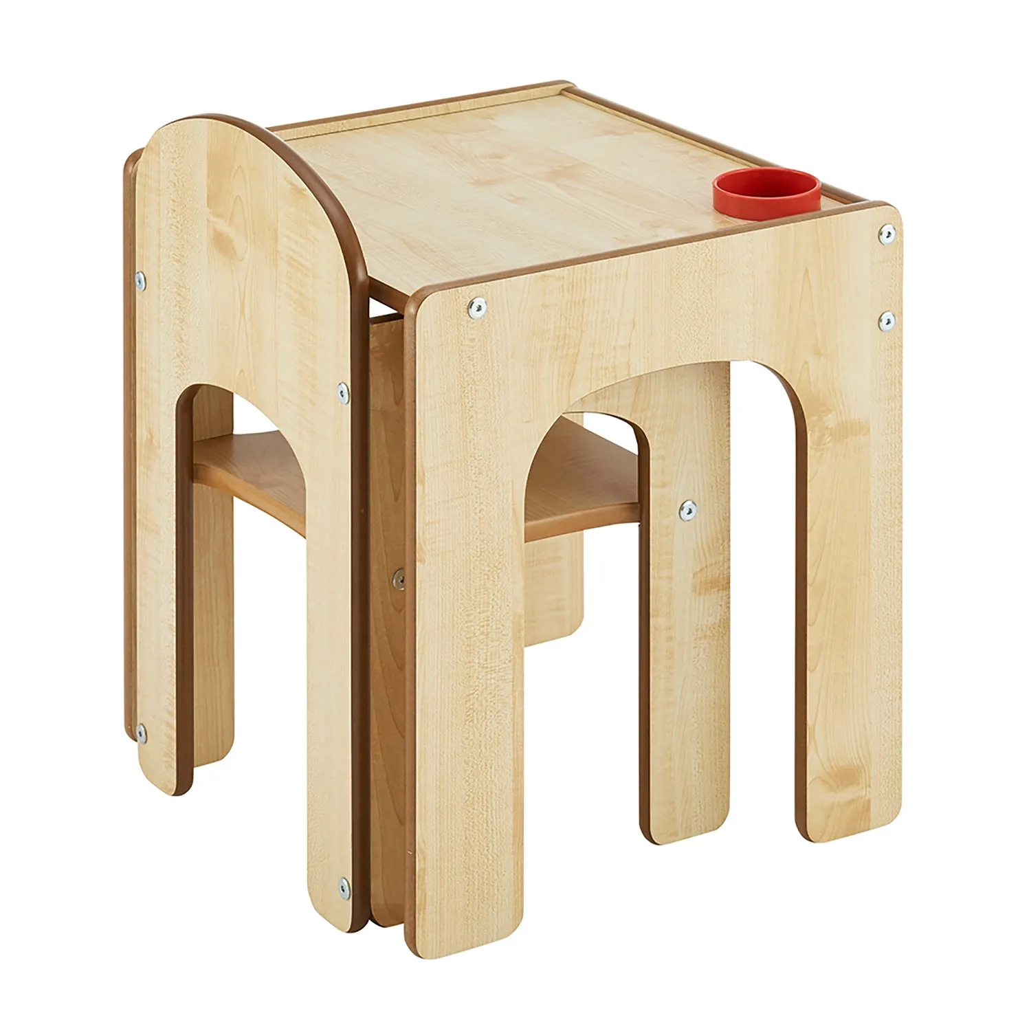 Little Helper Wooden Toddler Table and Chair for Arts, Crafts & Mealtimes | Natural Finish