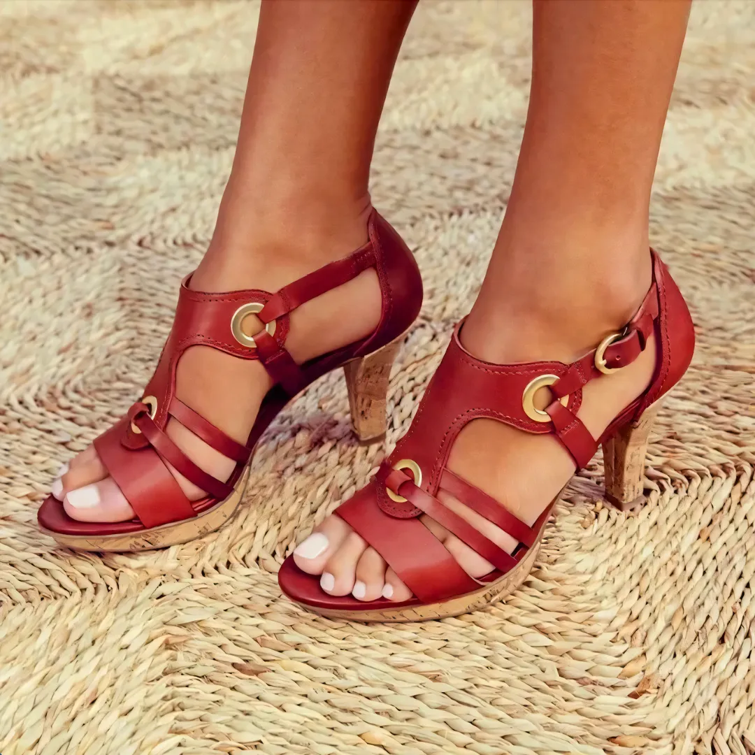 Margaret - Stylish Leather Heels