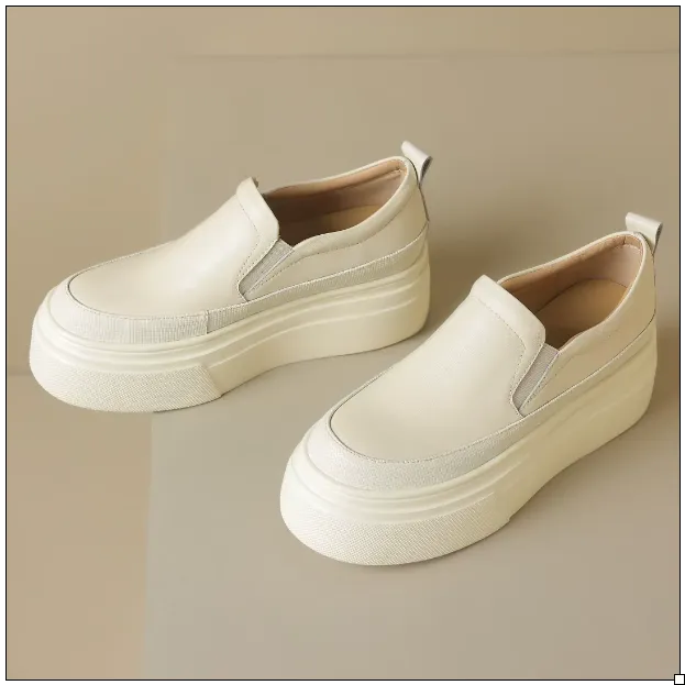 Margeaux Leather Slip-On Platform Loafers