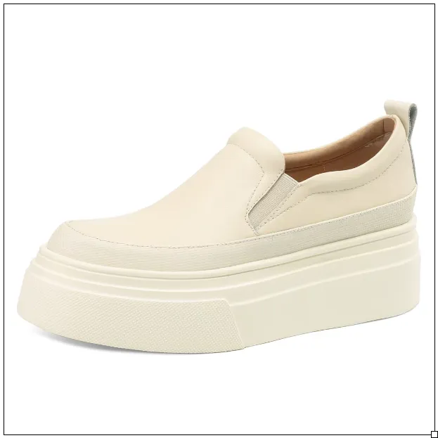 Margeaux Leather Slip-On Platform Loafers