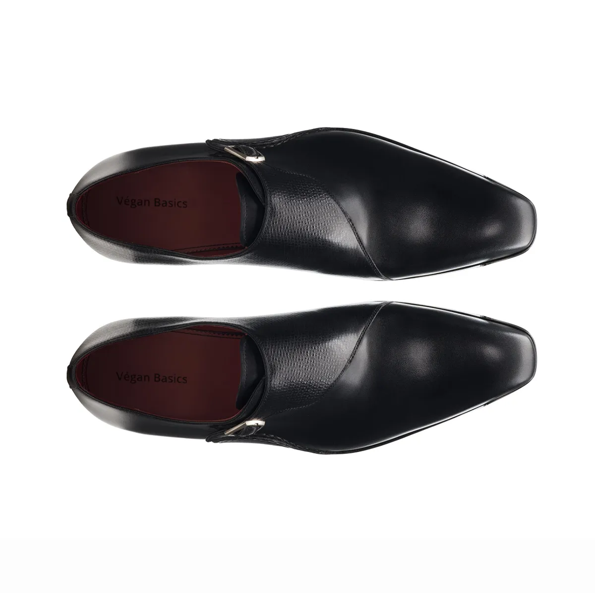 Marvel Black Single Strap Monk Shoes