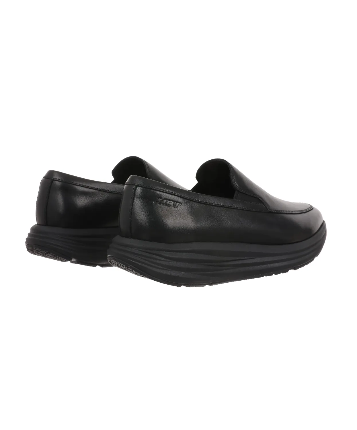 MBT Boston Slip On Black Mens Shoes