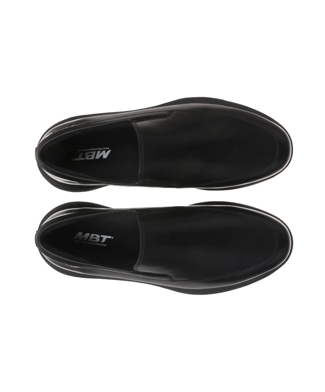 MBT Boston Slip On Black Mens Shoes