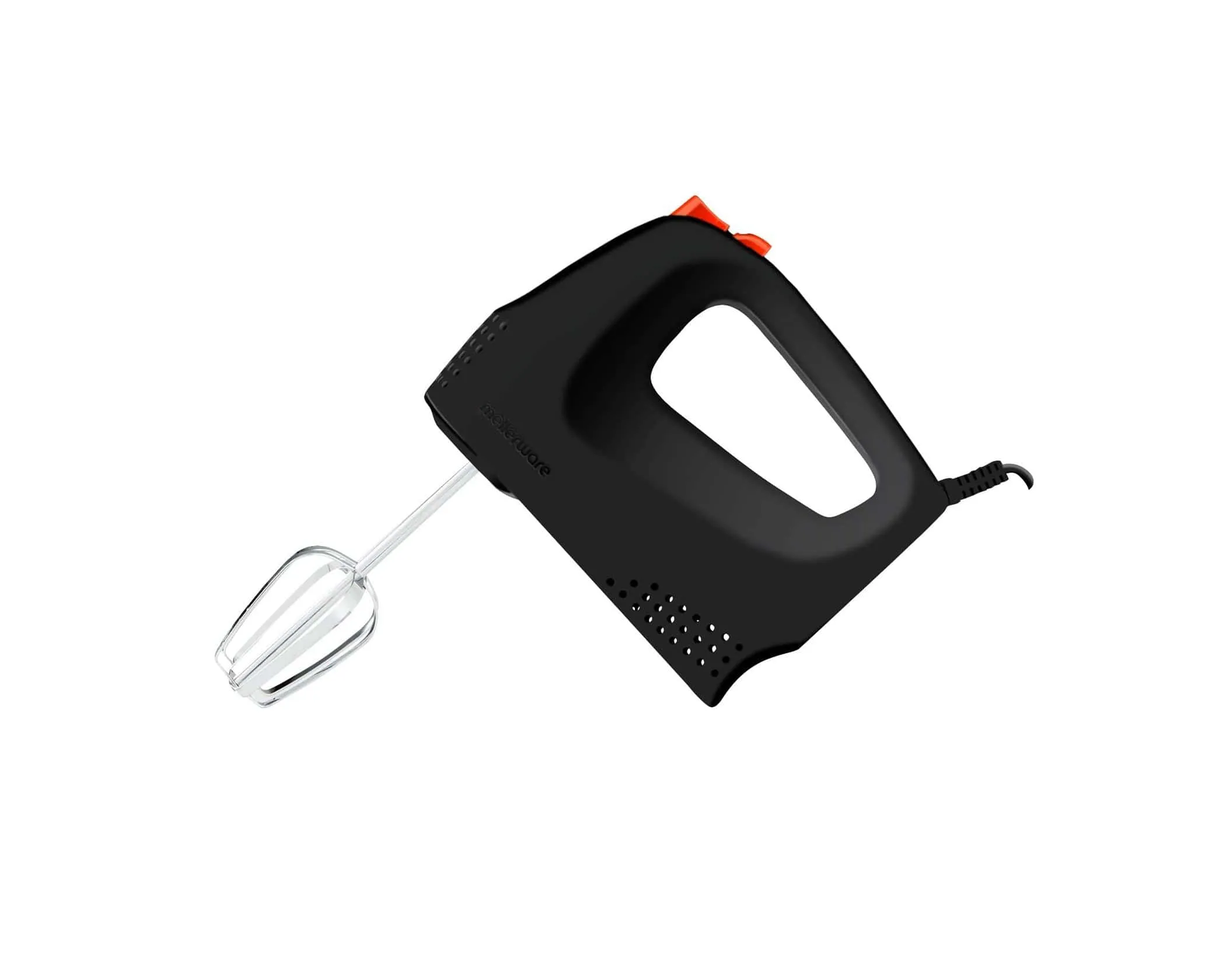 Mellerware Mixo 100w 5 Speed Hand Mixer With Dough Hooks & Beaters Chrome Black