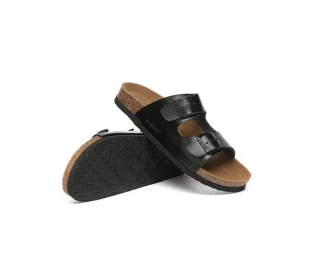 Men Adjustable Strap Embossed Summer Beach Large Size Mick Sandal Slides