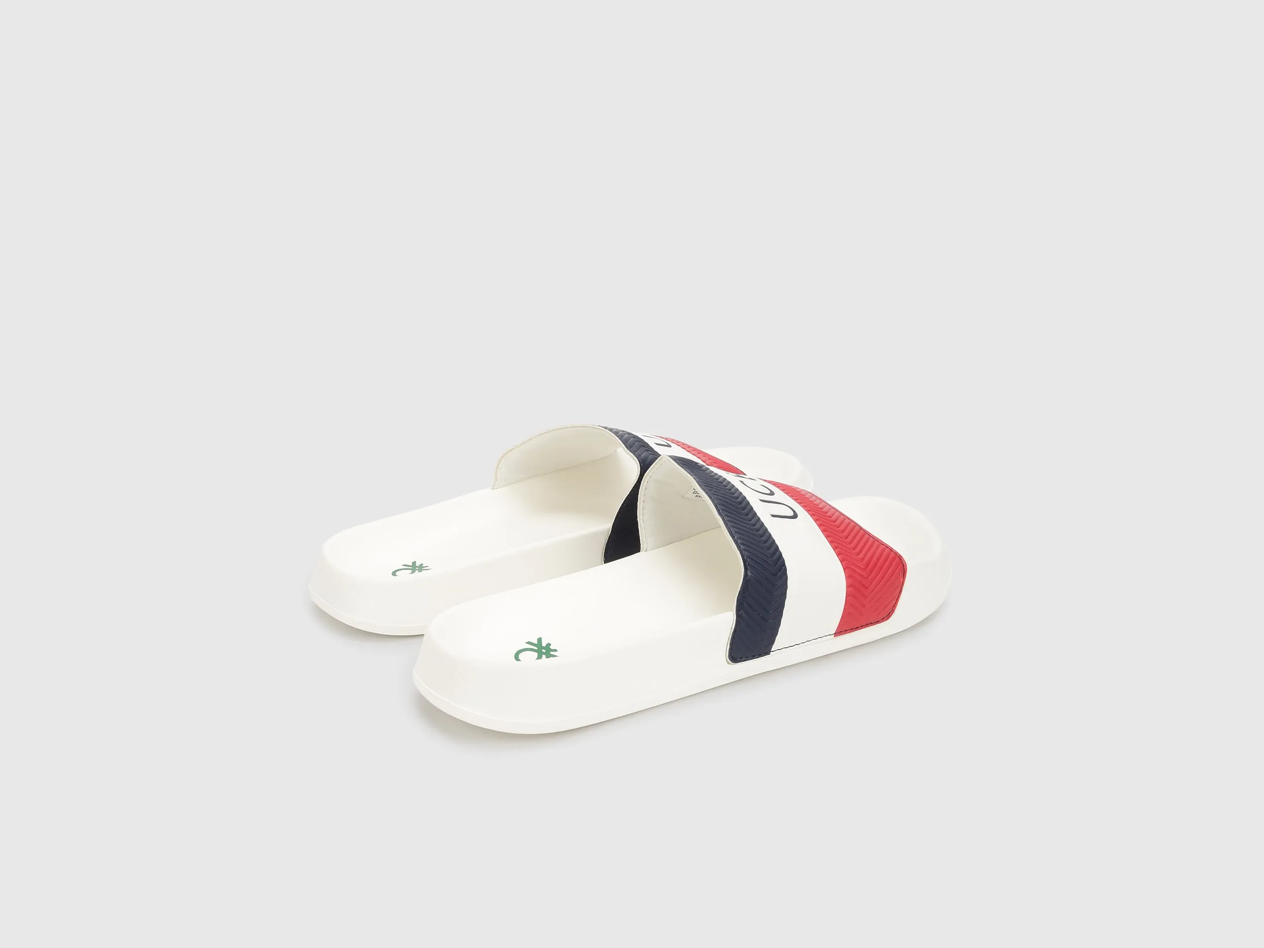 Men Striped Slip-On Sliders