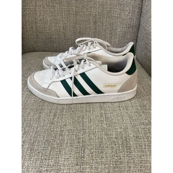 Men's Adidas Grand Court SE Green/White‎ Collegiate Sneakers 11.5 FW6688