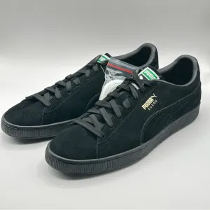 Men’s Puma Suede Classic XXI Size 13 Triple Black Sneakers Low 374915 12 New