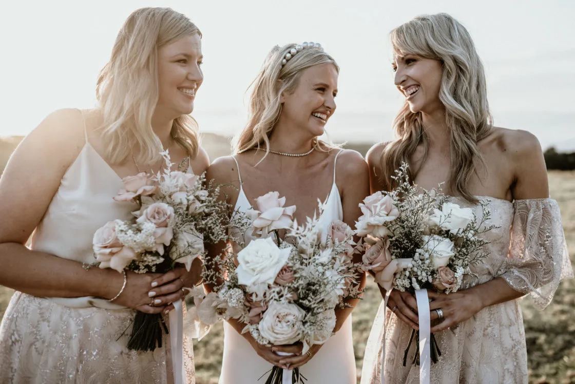 Mismatched Ivory Lace A-line Long Cheap Bridesmaid Dresses, BDS0100