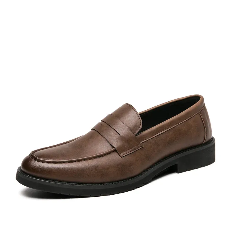 Mocassim Loafer Viena de Couro Antiderrapante Casual e Social