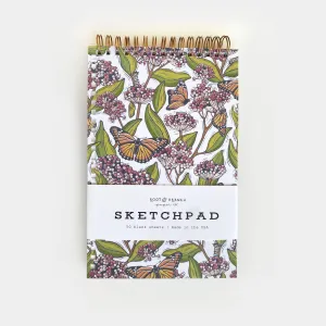 Monarch   Milkweed Spiral Bound Sketchpad