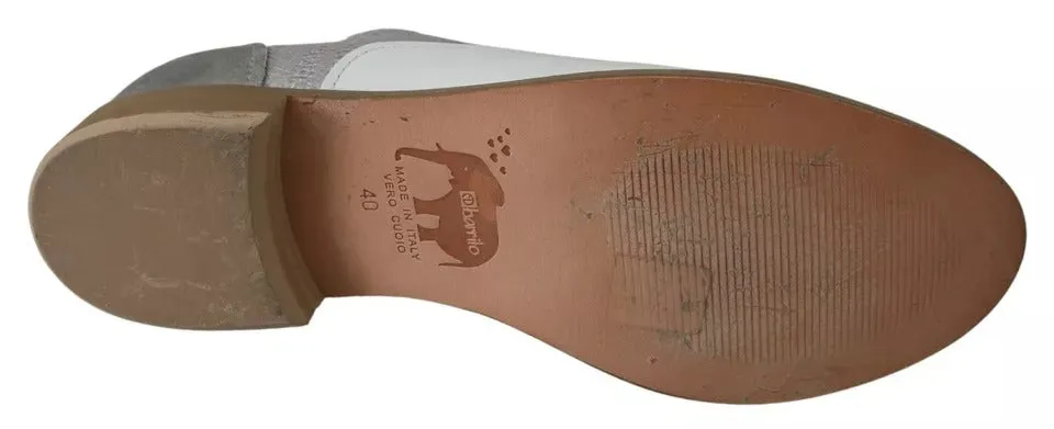Multicolor Leather Slip-on Loafers Shoes