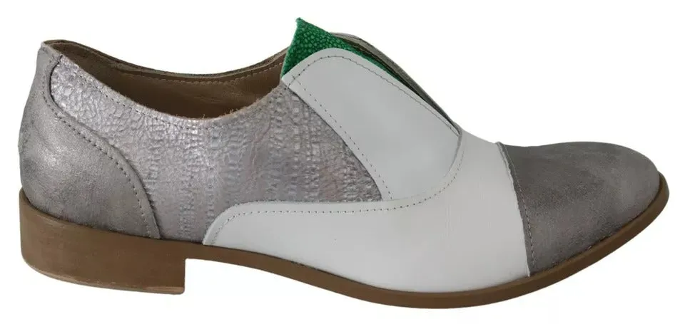 Multicolor Leather Slip-on Loafers Shoes