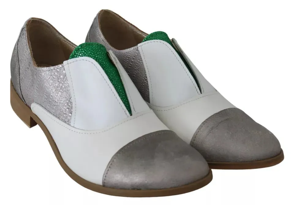 Multicolor Leather Slip-on Loafers Shoes