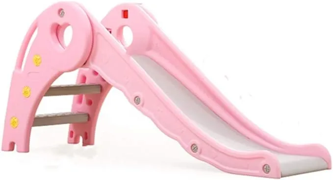 My First Folding Slide | Hard Plastic Material | Extra Wide Safety Base | Pink or Green | 12m 