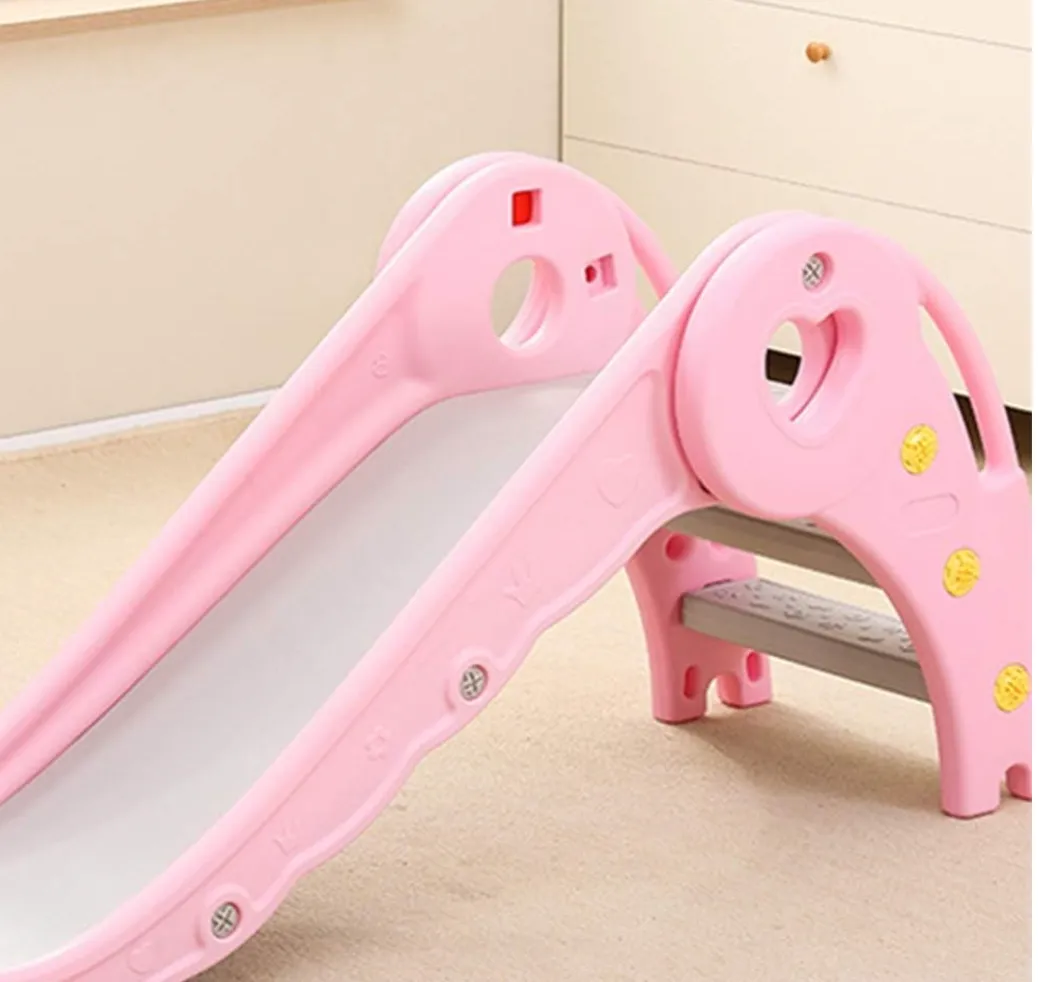 My First Folding Slide | Hard Plastic Material | Extra Wide Safety Base | Pink or Green | 12m 