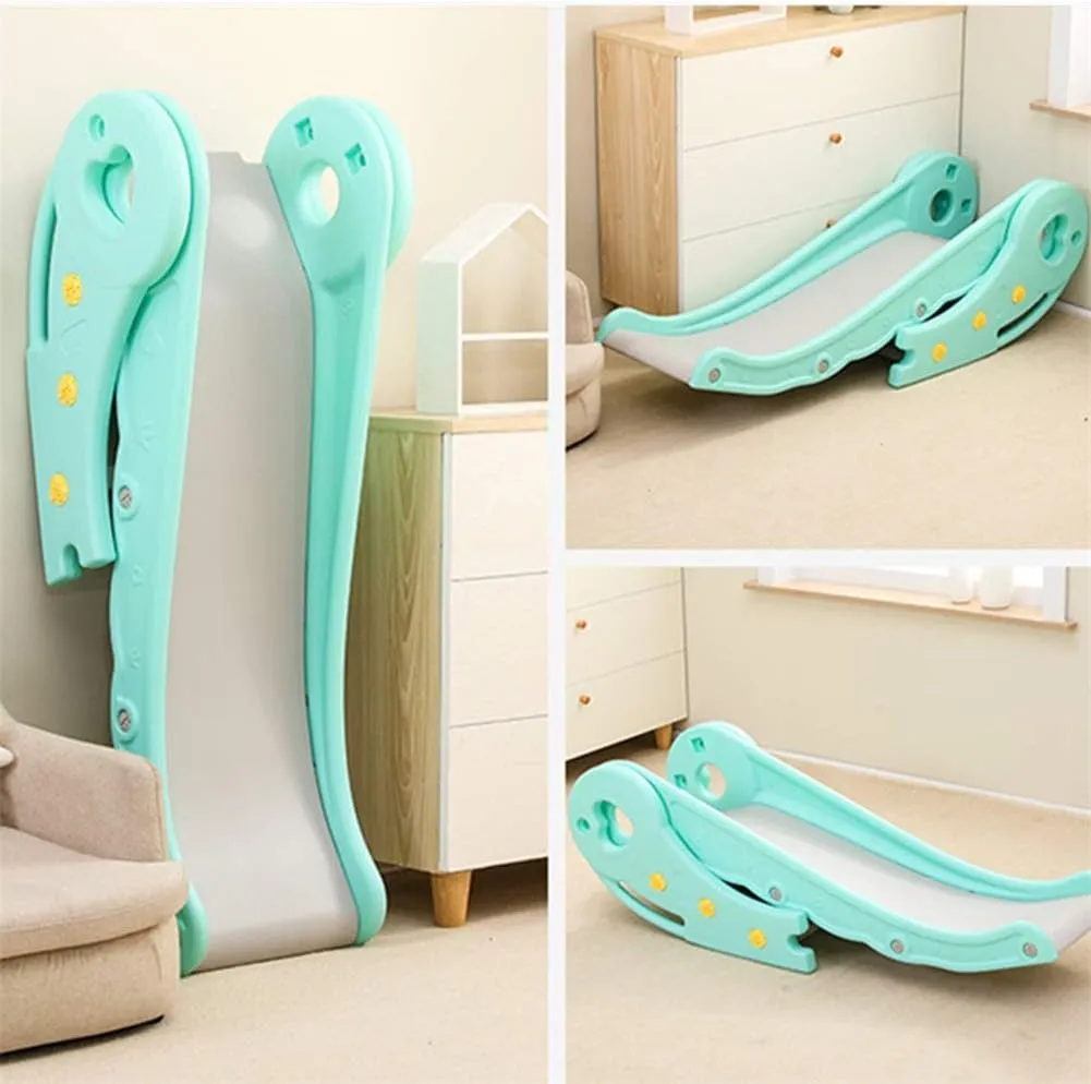My First Folding Slide | Hard Plastic Material | Extra Wide Safety Base | Pink or Green | 12m 