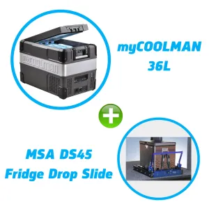 myCOOLMAN 36L Fridge   MSA DS45 Fridge Slide BUNDLE