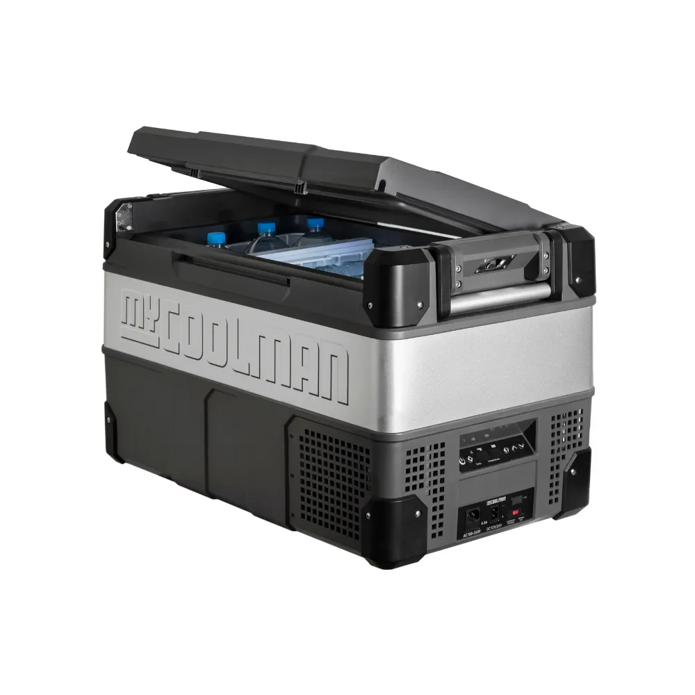 myCOOLMAN - 53L 'The Explorer' Portable Fridge with FREE PowerPack & Insulated Cover