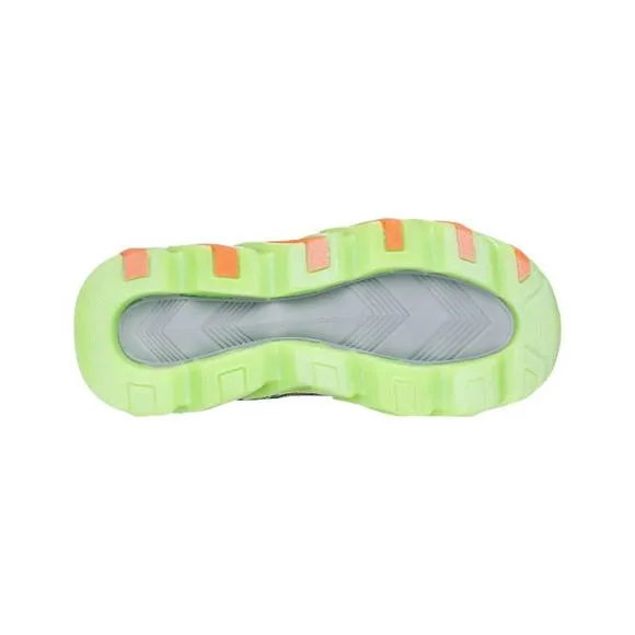NEW SKECHERS boy's mega surge sneakers in lime navy
